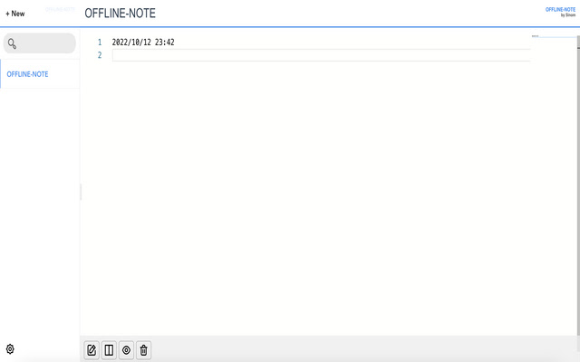 OFFLINE NOTE  from Chrome web store to be run with OffiDocs Chromium online