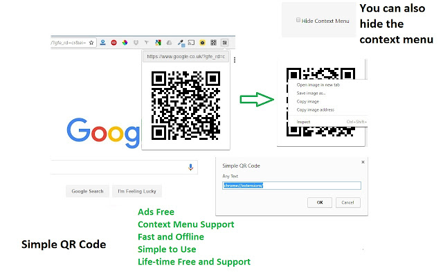 Offline QR Code Generator/Editor  from Chrome web store to be run with OffiDocs Chromium online