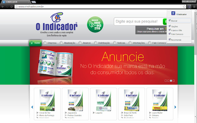 O Indicador Busca  from Chrome web store to be run with OffiDocs Chromium online