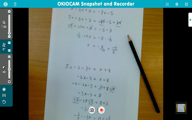 OKIOCAM Snapshot and Recorder  from Chrome web store to be run with OffiDocs Chromium online