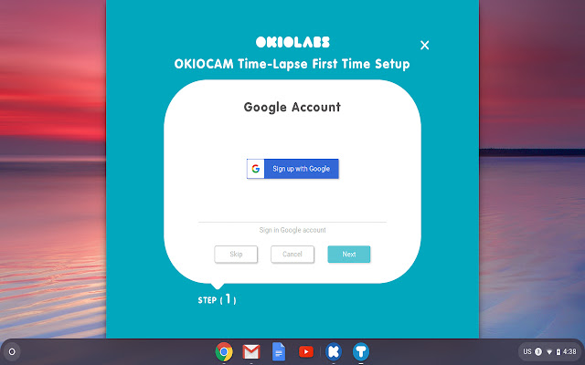 OKIOCAM Time Lapse  from Chrome web store to be run with OffiDocs Chromium online