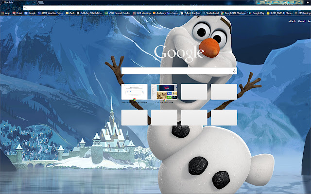 Olaf the Happy Snowman Frozen  from Chrome web store to be run with OffiDocs Chromium online