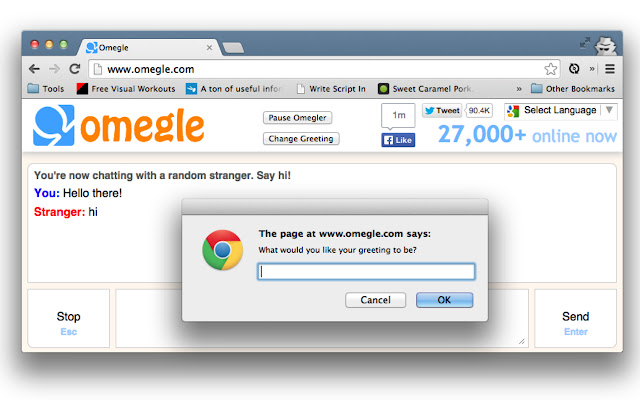 Omegler  from Chrome web store to be run with OffiDocs Chromium online