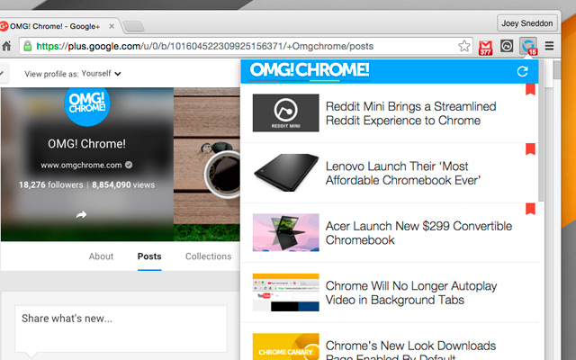 OMG! Chrome!  from Chrome web store to be run with OffiDocs Chromium online