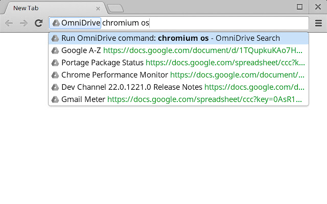 OmniDrive  from Chrome web store to be run with OffiDocs Chromium online