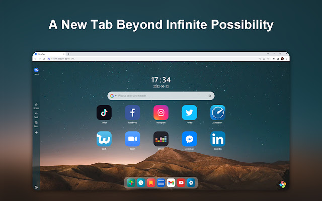 OmniTab New Tab  from Chrome web store to be run with OffiDocs Chromium online