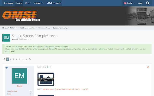 OMSI 2 forum redirect  from Chrome web store to be run with OffiDocs Chromium online