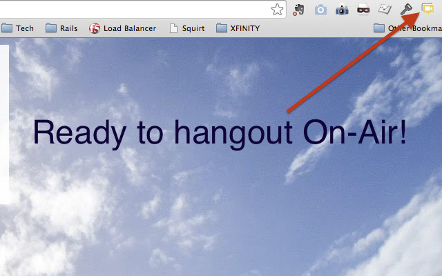 One Click Google On Air Hangout  from Chrome web store to be run with OffiDocs Chromium online