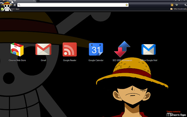 One Piece: Monkey D. Luffy (1920x1200) Black  from Chrome web store to be run with OffiDocs Chromium online