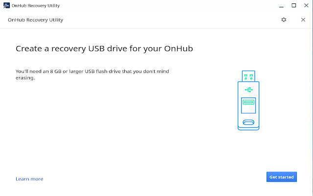 OnHub Recovery Utility  from Chrome web store to be run with OffiDocs Chromium online