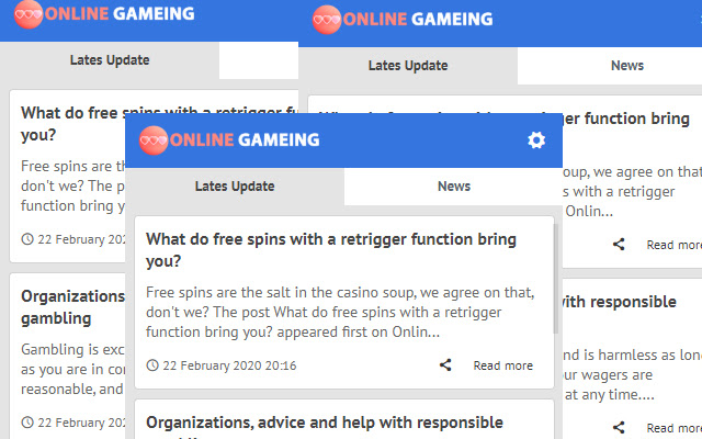 Online Gameing Latest Blog News  from Chrome web store to be run with OffiDocs Chromium online