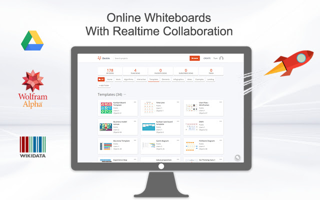 Online Whiteboard with Realtime Collaboration  from Chrome web store to be run with OffiDocs Chromium online