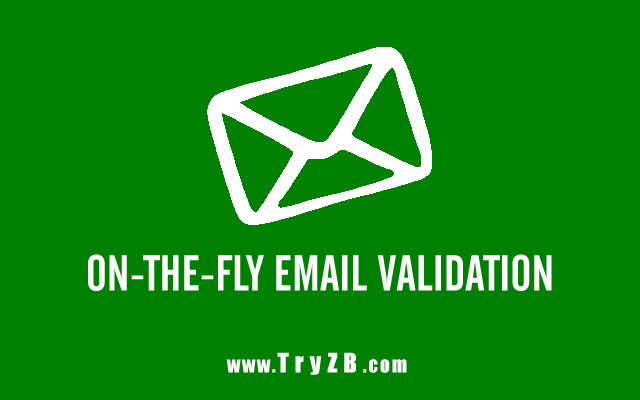 On The Fly Email Validation  from Chrome web store to be run with OffiDocs Chromium online