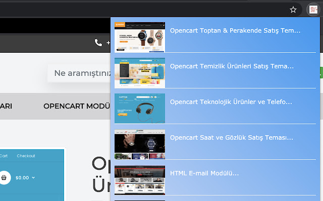 Opencart Hizmetleri  from Chrome web store to be run with OffiDocs Chromium online