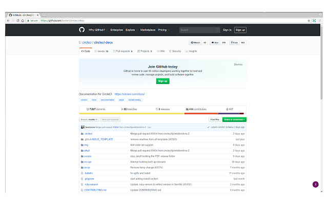 Open CircleCI Workflows  from Chrome web store to be run with OffiDocs Chromium online