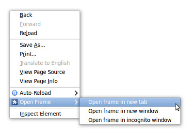 Open Frame  from Chrome web store to be run with OffiDocs Chromium online