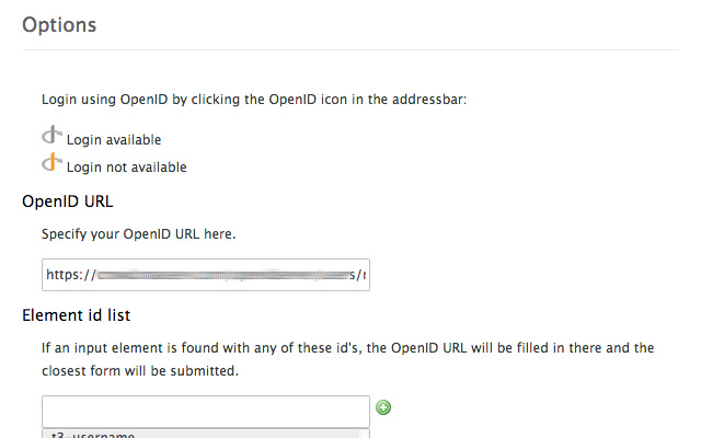 OpenID  from Chrome web store to be run with OffiDocs Chromium online