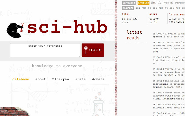 Open in Sci Hub  from Chrome web store to be run with OffiDocs Chromium online