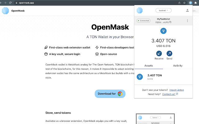 OpenMask  from Chrome web store to be run with OffiDocs Chromium online