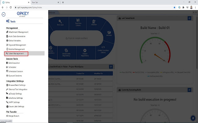 Opkey Token Request Plugin  from Chrome web store to be run with OffiDocs Chromium online