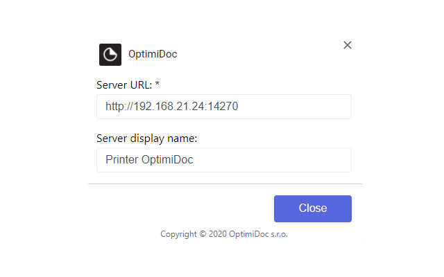 OptimiDoc Server  from Chrome web store to be run with OffiDocs Chromium online