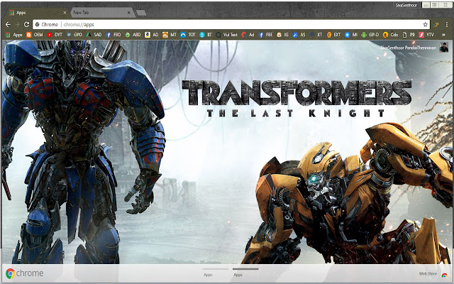 Optimus Prime VS Bumble Bee : Transformers  from Chrome web store to be run with OffiDocs Chromium online