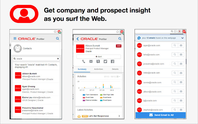 Oracle Eloqua Sales Tools  from Chrome web store to be run with OffiDocs Chromium online