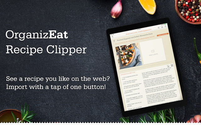 OrganizEat Recipe Clipper  from Chrome web store to be run with OffiDocs Chromium online