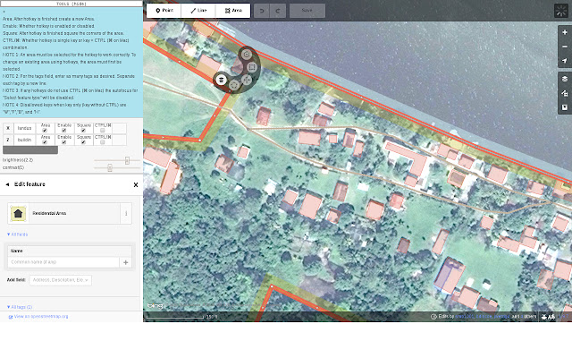 OSM iD Browser Tools  from Chrome web store to be run with OffiDocs Chromium online