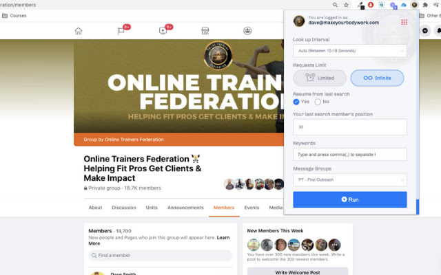 OTF Networking Assistant  from Chrome web store to be run with OffiDocs Chromium online