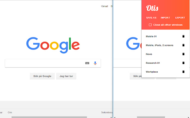 Otis Windowsaver  from Chrome web store to be run with OffiDocs Chromium online