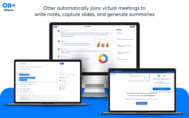 Otter.ai: Record and transcribe meetings  from Chrome web store to be run with OffiDocs Chromium online