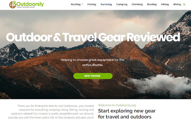 Outdoorsly.org  from Chrome web store to be run with OffiDocs Chromium online