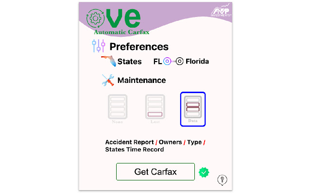 OVE Carfax Automatic Extension  from Chrome web store to be run with OffiDocs Chromium online