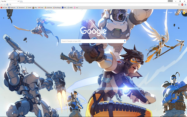 Overwatch 1920x1080 Theme  from Chrome web store to be run with OffiDocs Chromium online