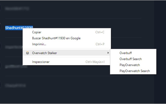 Overwatch Stalker  from Chrome web store to be run with OffiDocs Chromium online
