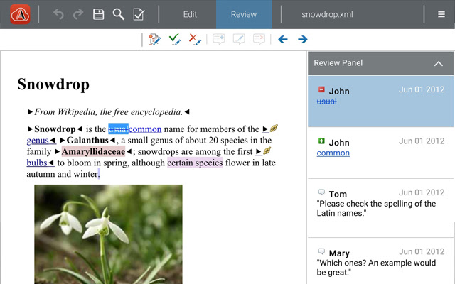 Oxygen XML Web Author  from Chrome web store to be run with OffiDocs Chromium online