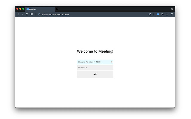 P2P Video Meeting  from Chrome web store to be run with OffiDocs Chromium online