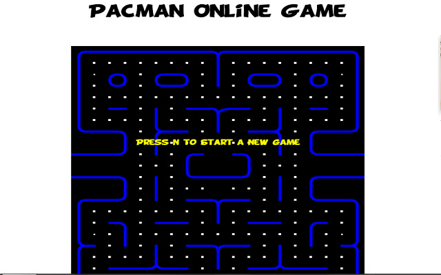 Pacman Online Game  from Chrome web store to be run with OffiDocs Chromium online