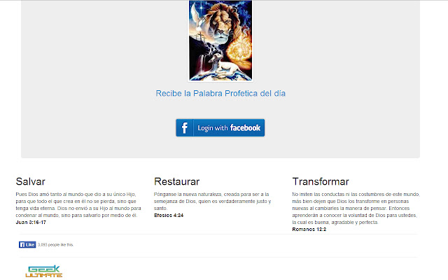 Palabra Profetica del Dia  from Chrome web store to be run with OffiDocs Chromium online