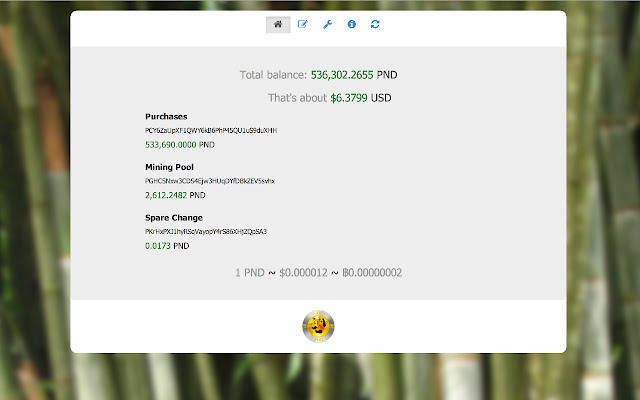 Pandacoin PND Balance  from Chrome web store to be run with OffiDocs Chromium online
