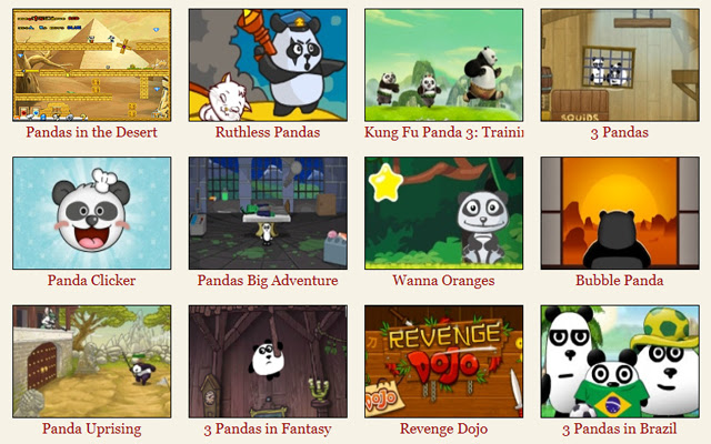 Panda Games  from Chrome web store to be run with OffiDocs Chromium online