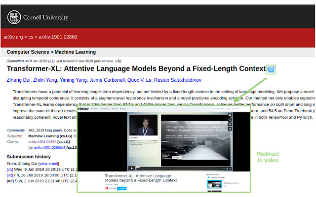 papers with video  from Chrome web store to be run with OffiDocs Chromium online