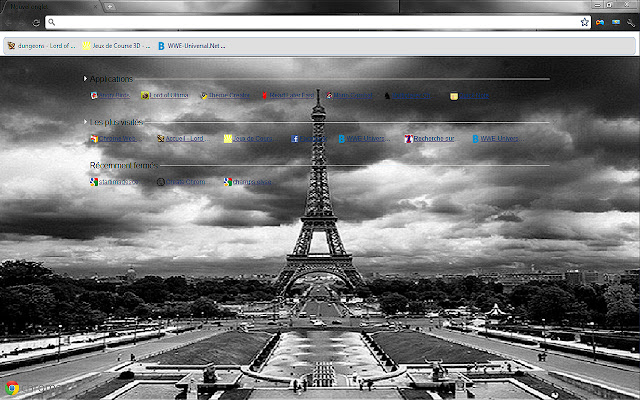 Paris theme (eiffel tower)  from Chrome web store to be run with OffiDocs Chromium online