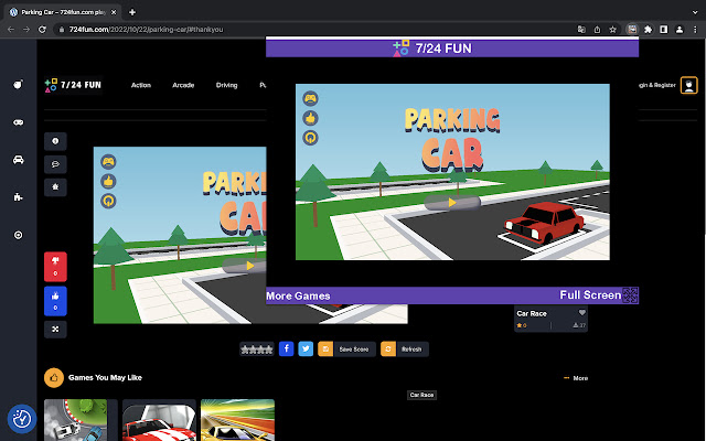 Parking Car Car Game  from Chrome web store to be run with OffiDocs Chromium online