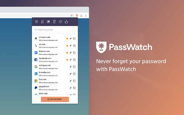 PassWatch  from Chrome web store to be run with OffiDocs Chromium online