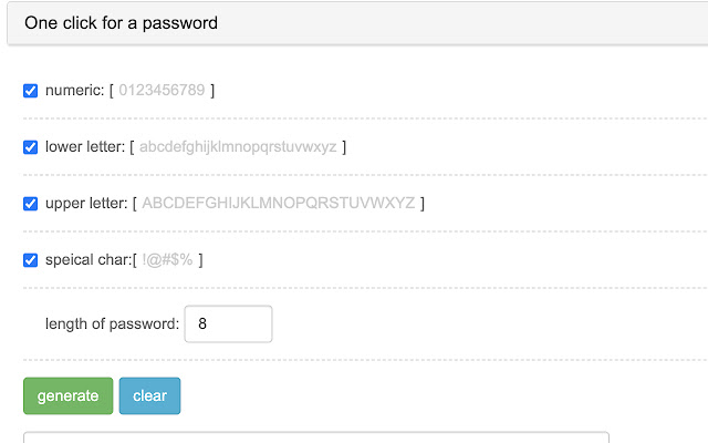 Password Generator: Free  from Chrome web store to be run with OffiDocs Chromium online