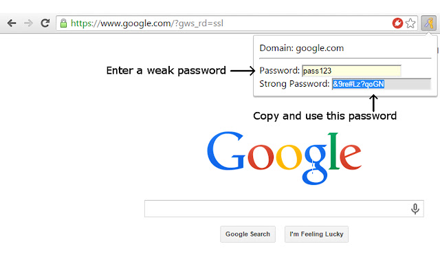 Password Hasher  from Chrome web store to be run with OffiDocs Chromium online