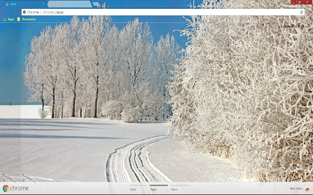 Pastel Snow Tree White Winter  from Chrome web store to be run with OffiDocs Chromium online