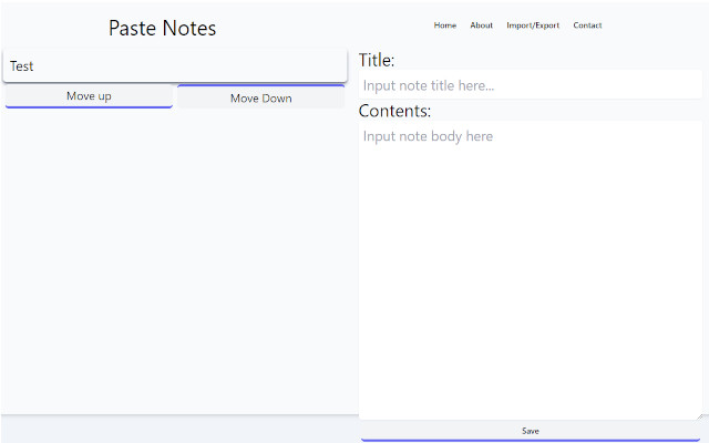 Paste Notes  from Chrome web store to be run with OffiDocs Chromium online